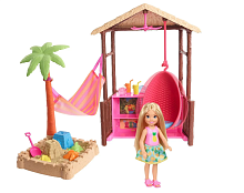 Набор игровой Barbie Челси в хижине Тики FWV24 Барби (из серии Путешествия)