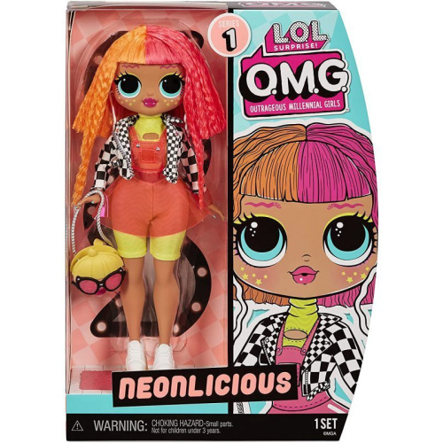 580546 L. O. L. Surprise! Кукла OMG Neonlicious Fashion Doll Неонлишес, Series 1 Перевыпуск, LOL Неоновая фото 6