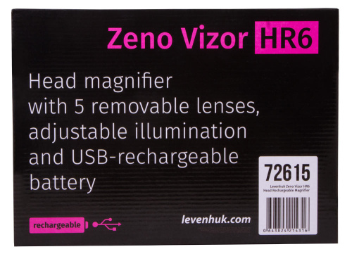 Лупа налобная с аккумулятором Levenhuk Zeno Vizor HR6 фото 12