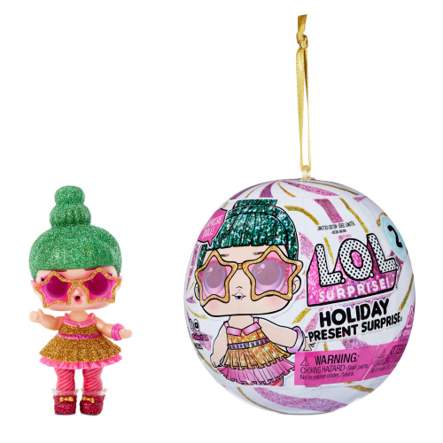 Кукла LOL Holiday present Series 2 Tinsel 578154 (577232) (новогодний) розовый фото 5