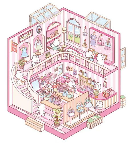 (Кухня) 3D Наклейки для творчества румбокс антистресс (4 комнаты) с пинцетом фото 2