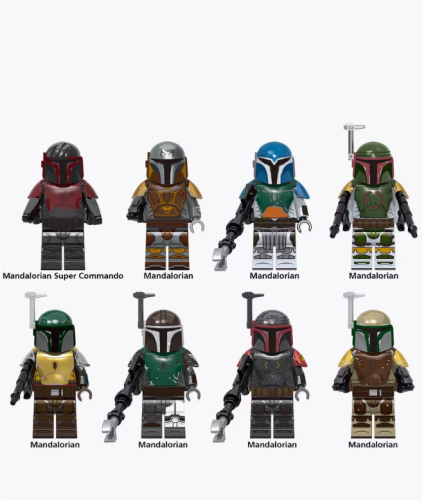 G0122 Минифигурки Звездные Войны Мандалорцы 8шт (4.5см)