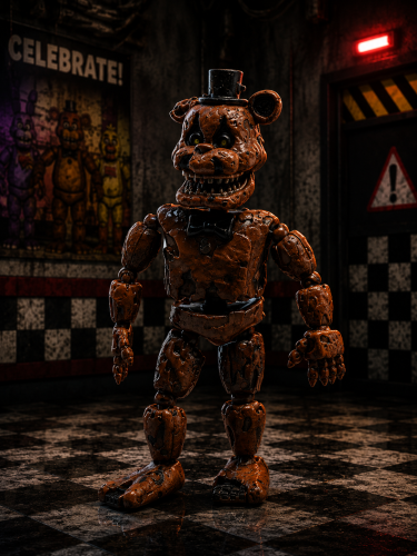 Фигурка Кошмарный Фредди ФНАФ разборный, с подсветкой  (Freddy FNAF) фото 11