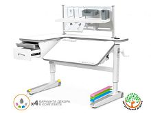 Детский стол Mealux Woodville Multicolor Energy + BD P-18 W (арт.BD-850 WG/MC Energy+BD P-18 W)