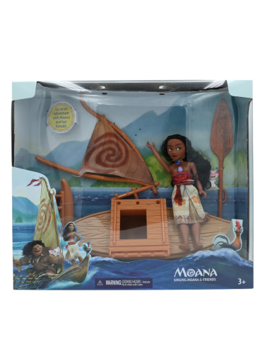 (Мауи+Моана) Игровой набор Мауи, Моана и лодка (Moana) со звуком и аксессуарами фото 15