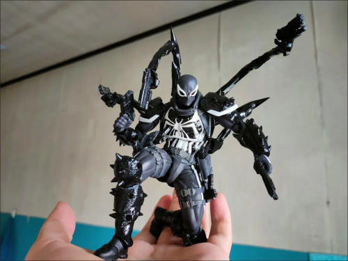 (чёрный) Фигурка Agent Venom большой набор Человек паук Веном фото 11