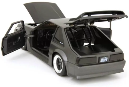 Машина Jada 1:24  Ford Mustang GT 1989 (черный матовый) фото 5