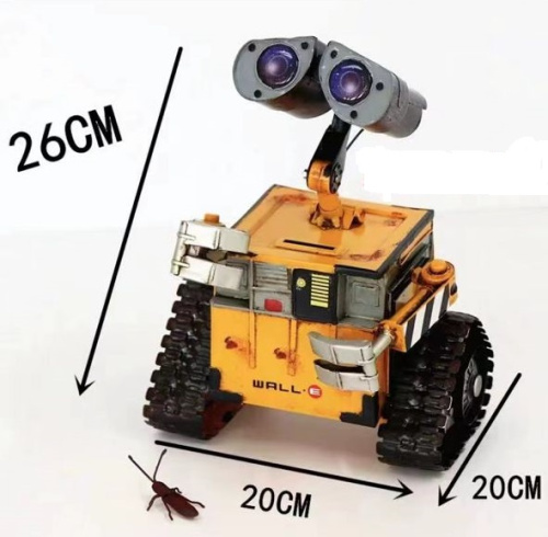 (с миской)  26 см Фигурка робот Wall-e (Валли), таракан Хэл, кубик рубик и миска фото 2