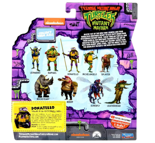 11 см Фигурка Playmates Черепашки-Ниндзя Донателло (Donatello) 83282 фото 7