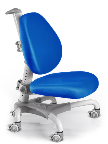 Компьютерное кресло для школьника Mealux Champion (Цвет обивки:Синий, Цвет каркаса:Белый)