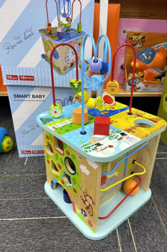 Развивающий игровой куб Smart Baby деревянный (бизикуб) фото 4