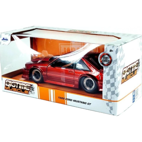 Машина Jada Bigtime Muscle 1:24 1989 Ford Mustang GT (красный) фото 3