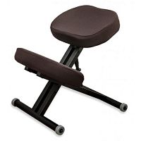 Smartstool  Металлический коленный стул KM01 Black с чехлом коричневый