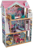 Трехэтажный дом для кукол Барби – Аннабель, с мебелью 17 элементов