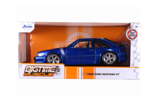 Машина Jada Bigtime Muscle 1:24 1989 Mustang GT (синий) фото 6