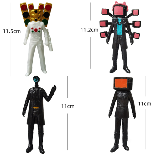 Набор фигурок из 12 шт Скибиди туалет Skibidi Toilet  (7-11см) фото 2