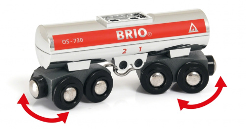 BRIO Двухосный вагон цистерна для перевозки топлива деревянной железной дороги БРИО 33472 фото 2