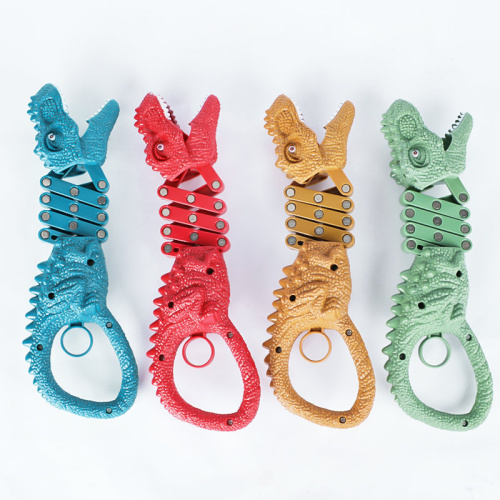 (красный) Игрушка Хваталка Динозавр (телескопическая пружинная маневрирующая клипса) фото 4