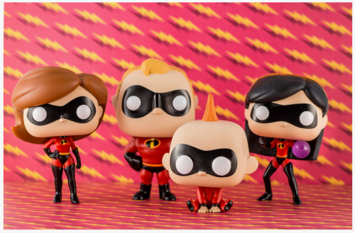 (4 шт) Набор фигурок Funko POP! Суперсемейка 2 - Эластика, Мистер Исключительный, Виолетта, Джек-Джек фото 2