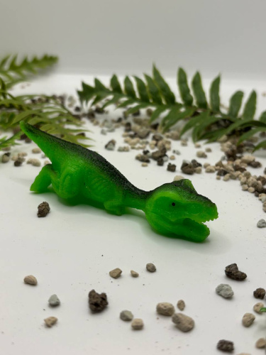 (зеленый) Катапульта Динозавр игрушка-антистресс Dino World фото 2