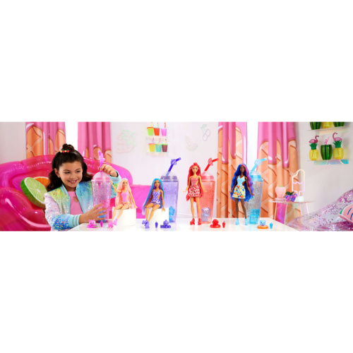 (фиолетовый) Кукла Барби Pop Reveal Frutas 8 Сюрпризов Фрукты (Лимонад) HNW40_2 Barbie фото 4