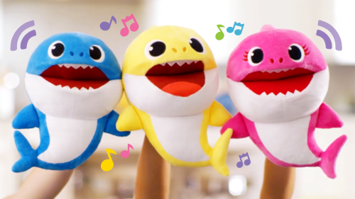 Мягкая игрушка акула с музыкой Baby Shark Song фото 2