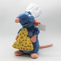 30 см Мягкая игрушка Рататуй крысёнок Реми с сыром и колпаком