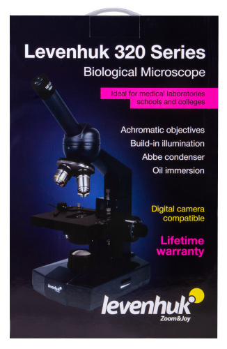 Микроскоп Levenhuk 320 BASE, монокулярный фото 17