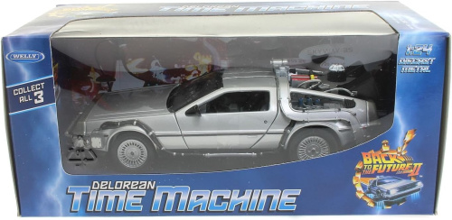 Модель автомобиля (машина времени) Делориан Delorean DMC-12 1:24 BACK TO THE FUTURE (Назад в будущее) фото 15