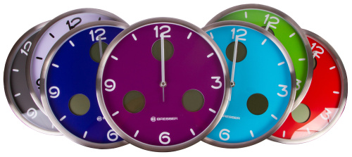 Часы настенные Bresser MyTime io NX Thermo/Hygro, 30 см, красные фото 3