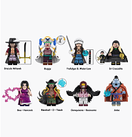 WM6190 Набор минифигурок Ван Пис/ One Piece 8шт(4.5см,пакет)